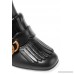 Marmont fringed logo-embellished leather ankle boots