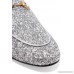 Princetown horsebit-detailed glittered leather slippers