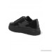 Glossed-leather platform sneakers
