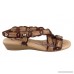 Cabello Comfort T130 Womens Leather Comfort Sandals Made In Spain