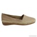 Flex & Go Womens Comfortable Espadrille Leather Flats Made In Portugal