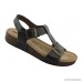 Florance Nero Womens Leather Sandals Made in Italy