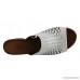Sala Europe Turion Womens Leather Mid Heel Comfortable Slide Sandals