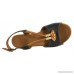 Sala Europe Tusk Womens Leather Mid Heel Comfortable Sandals