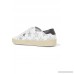 Court Classic appliquéd metallic-trimmed leather sneakers