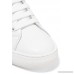 Empire appliquéd leather and grosgrain sneakers