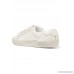 Leather-trimmed embroidered canvas sneakers