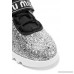 Logo-embroidered glittered neoprene and rubber sneakers