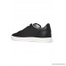 Logo-perforated textured-leather sneakers