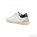 Superstar distressed leather and suede sneakers