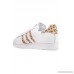 Superstar leopard print-trimmed leather sneakers