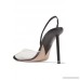Alix suede and leather-trimmed mesh slingback pumps