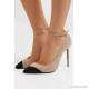 Anja two-tone suede pumps