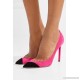Anja two-tone suede pumps 