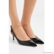 Anna 55 patent-leather slingback pumps