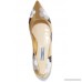Appliquéd mirrored and patent-leather point-toe flats