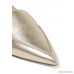 Beya metallic textured-leather point-toe flats