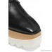 Elyse faux glossed-leather platform brogues
