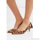 Forever Marilyn tasseled leopard-print calf hair pumps