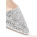Glittered leather pumps