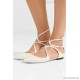 Lancer patent-leather point-toe flats