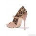 Lorenzo leopard-print calf hair and patent-leather pumps