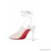 + Roland Mouret Cage and Curry mesh and woven leather pumps