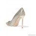 Romy 100 glittered leather pumps