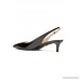 Textured patent-leather slingback pumps