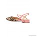 Vittorio leopard-print calf hair and patent-leather point-toe flats