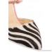 Vittorio patent-leather and zebra-print calf hair slingback pumps