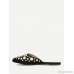 Faux Pearl Decorated Mule Flats