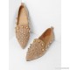 
        Faux Pearl Pointed Ballet Flats
    