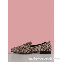 Leopard Print Faux Suede Loafer