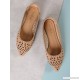 
        Perforated Pointy Toe Flat
    